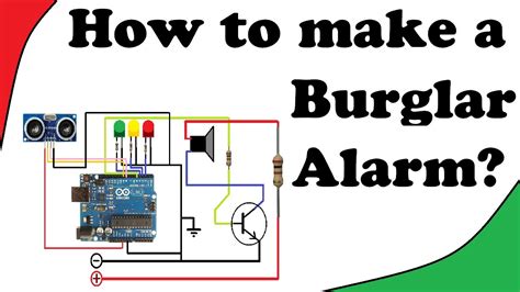 How To Make A Burglar Alarm Using Arduino Youtube