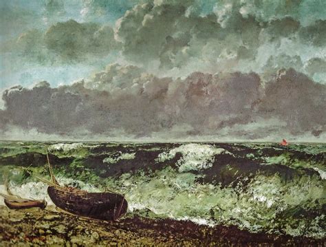 Gustave Courbet The Stormy Sea 1870 at Musée d Orsay Paris France