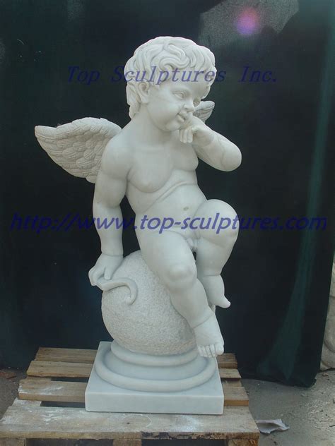 White Marble Cherub Sculpture Marble Statue Stone Sculpture - China ...