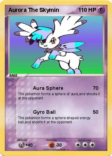 Pokémon Aurora The Skymin - Aura Sphere - My Pokemon Card