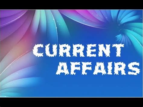 Top Current Affairs June Youtube