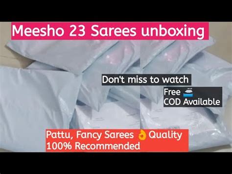 Meesho Pattu Fancy Sarees Unboxing Quality Free Shipping COD