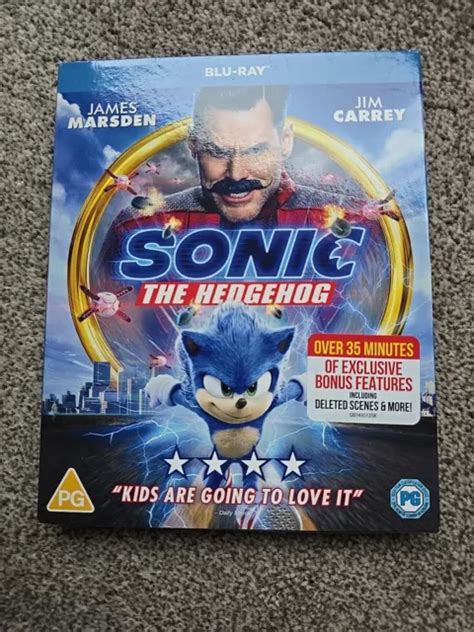 Sonic The Hedgehog Jim Carrey Blu Ray Picclick Uk