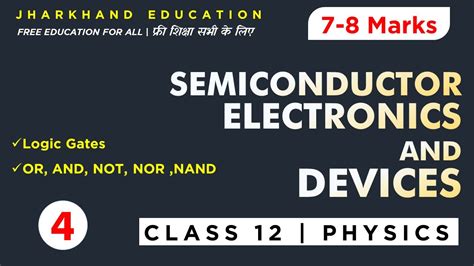 Logic Gates Class 12 Physics One Shot Physics Part 4 Semiconductor Youtube