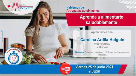 Alimentación Saludable En Artritis Reumatoide Youtube