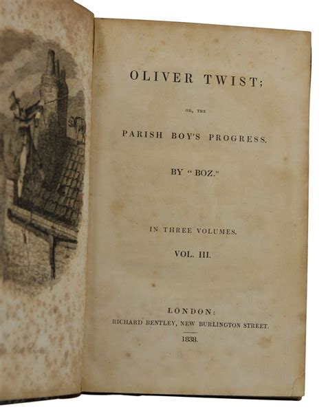 Oliver Twist Charles Dickens George Cruikshank Illustrations First Edition