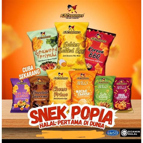 Nz Crunchies Mini Pek Gm Plastik Popia Rangup Viral Ready Stock