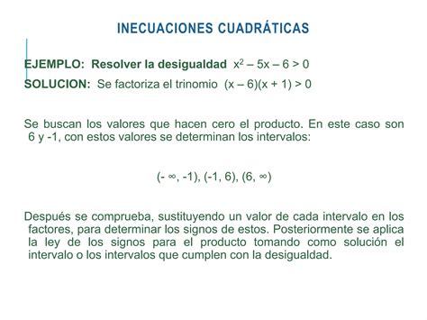 Inecuaciones Y Desigualdades Ppt