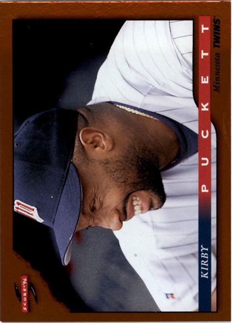 1996 Score Dugout Collection A45 Kirby Puckett NM MT