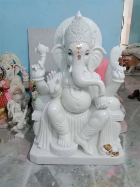 Jaipurcrafts Marble Inch Marble Ganesh Statue Temple At Rs In