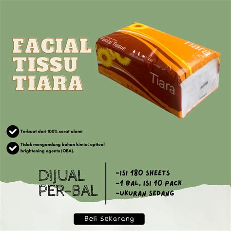 Jual Tissue Tiara Facial Ply Isi Sheet Sheet Sheet