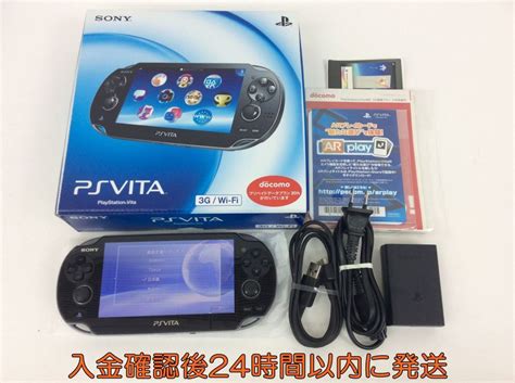 【1円】psvita 本体 セット 3gwi Fi ブラック Sony Playstation Vita Pch 1100 動作確認済 箱