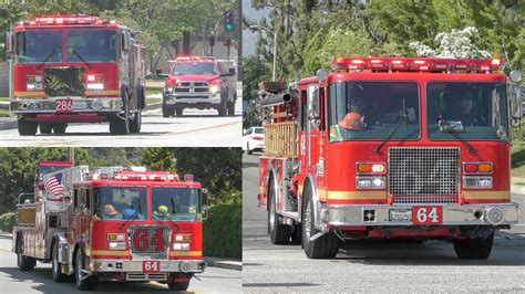 LACo FD Quint Engine Squad 64 Engine 86 Engine 286 YouTube