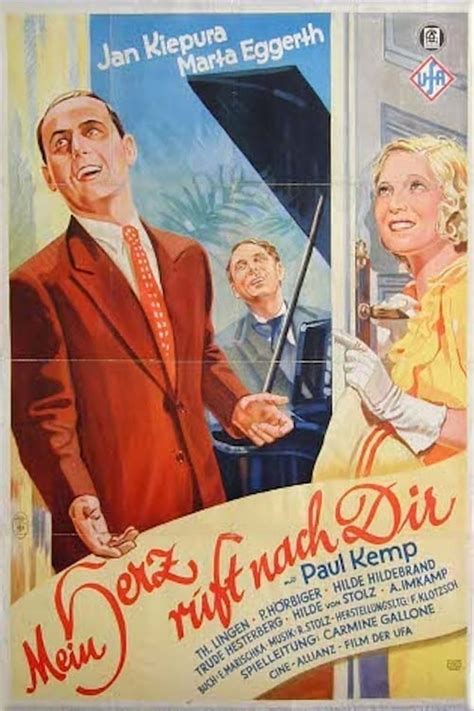 Reparto de Mein Herz ruft nach Dir película 1934 Dirigida por