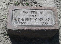 Walter W Nelson Homenaje De Find A Grave