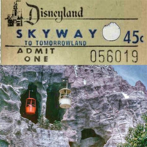 The Skyway At Disneyland Opened On June 23 1956 It Was Built By Von