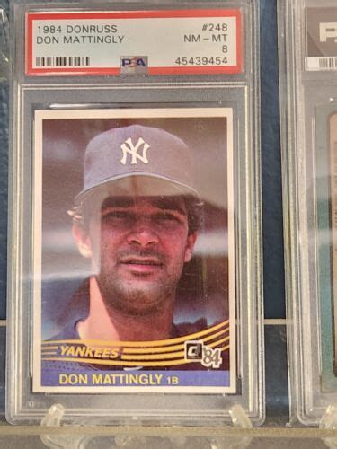 Donruss Don Mattingly Rookie Card New York Yankees Psa