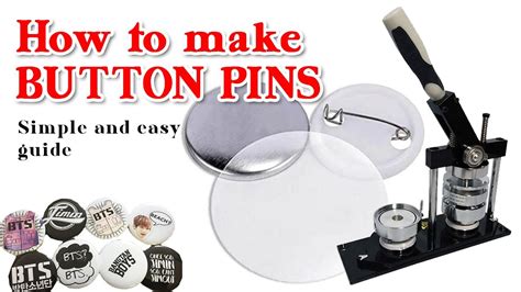 How To Make Button Pins In Easy Step Youtube