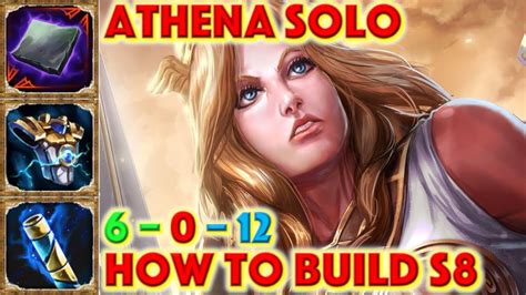 Smite How To Build Athena Athena Solo Build Season 8 Conquest How