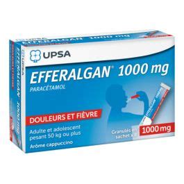 UPSA Efferalgan 1000mg Granulés en Sachet x8 Sachets prix bas