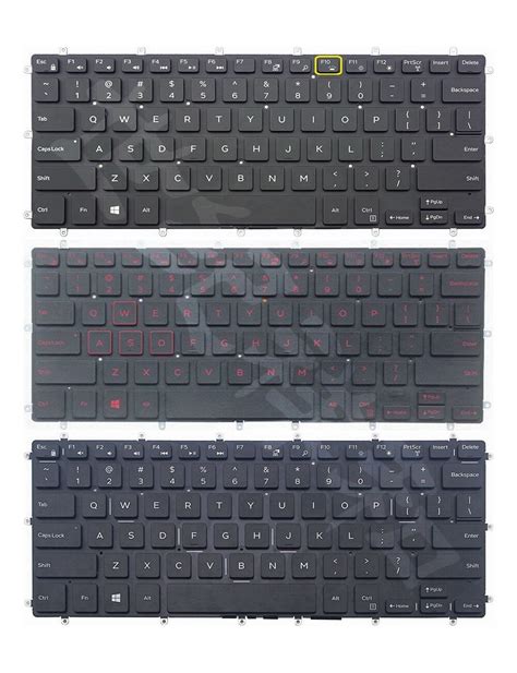 New Us Keyboard Backlit For Dell Inspiron 13 7000 7370 7373 7570 7573