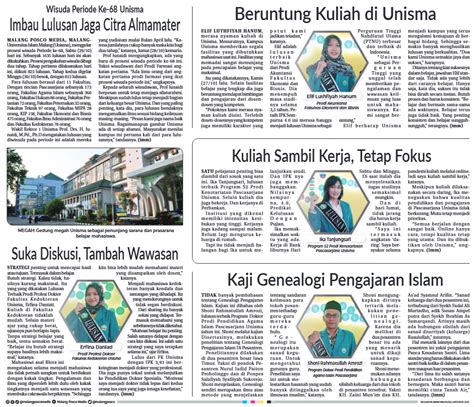 Wisuda Periode Ke Imbau Lulusan Jaga Citra Almamater