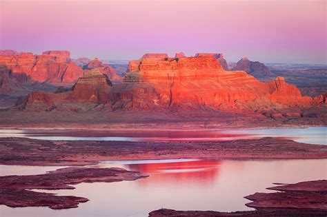 Lake Powell Sunset Mesa Photograph by Johnny Adolphson