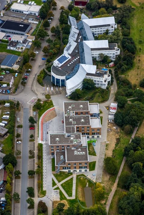 Witten Aus Der Vogelperspektive Neubau Baustelle Des Erweiterungsbaus