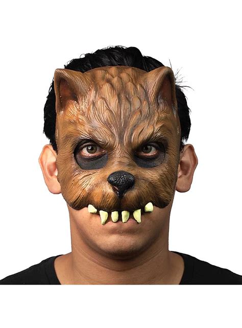 Petit Loup Garou Avec Surmorsure Demi Masque Maskworld