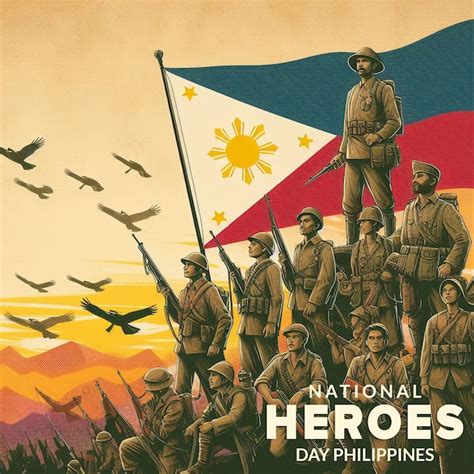 National Heroes Day Philippines Psd Banner Premium Ai Generated Psd