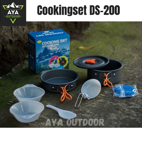 Jual Perlengkapan Masak Camping Outdoor Cooking Set Sy 200 Alat Masak Camping Gunung Portable