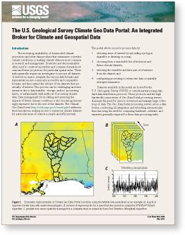 Usgs Fact Sheet The U S Geological Survey Climate Geo Data