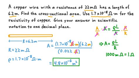 Question Video: Calculating The Cross-Sectional Area Of A, 42% OFF