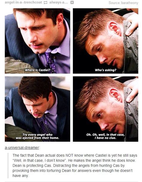 Shows just how much Dean loves Cas | Destiel, Supernatural funny ...