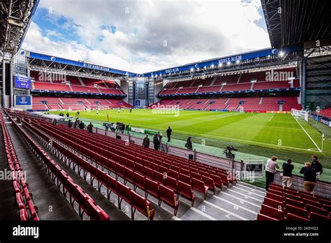 Copenhagen, Denmark. 13th Sep, 2022. The Parken stadium is ready for the UEFA Champions League ...