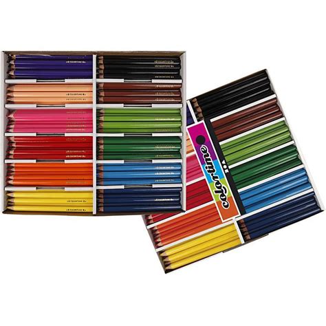 Colortime Coloured Pencils Lead 5 Mm Asstd Colors Jumbo 144 Asstd