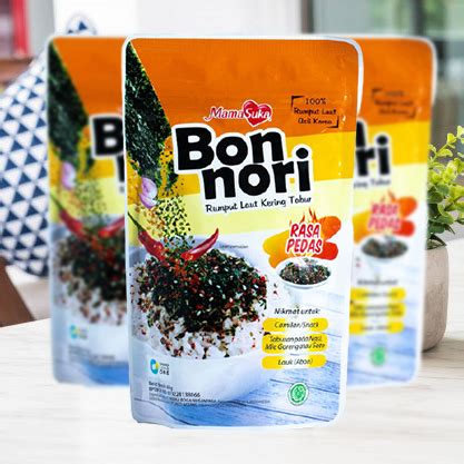 Jual UPE TABUR RUMPUT LAUT KERING PEDAS MAMASUKA BON NORI SPICY POUCH