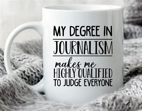 Journalism Degree Mug Journalism Graduation Gift Journalism | Etsy