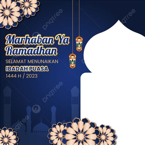 Twibbon Marhaban Ya Ramadhan H Design Png Ramad Twibbon