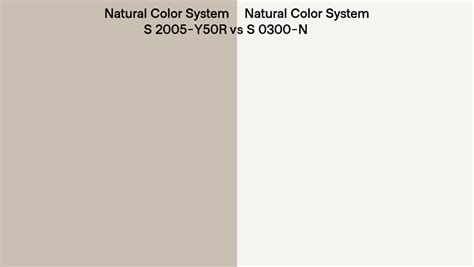 Natural Color System S 2005 Y50r Vs S 0300 N Side By Side Comparison