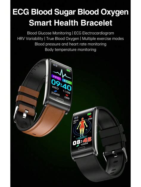 Lordwey E Ecg Smartwatch Heren Niet Invasief Bloedglucose Hartslag