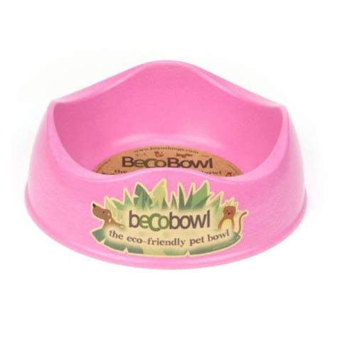 Beco Bamboo Dog Bowl 21cm Pink Muttsie