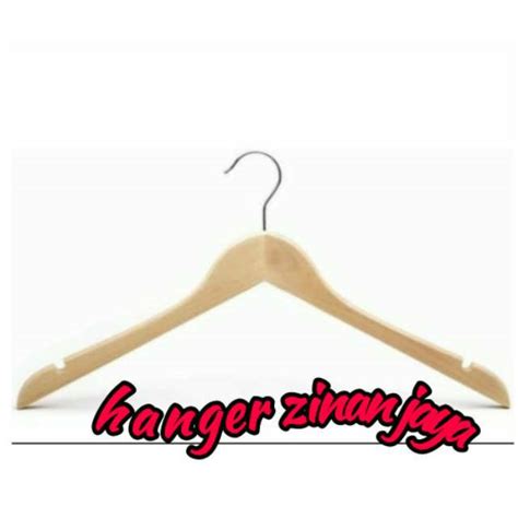 Jual Hanger Kayu Natural Dewasa Lusinan Pcs Shopee Indonesia