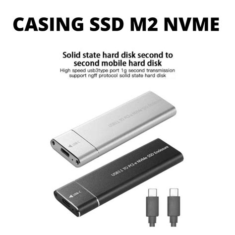 Jual CASING SSD M2 NVME USB 3 1 TYPE C CASE SSD M2 HIGH SPEED Shopee