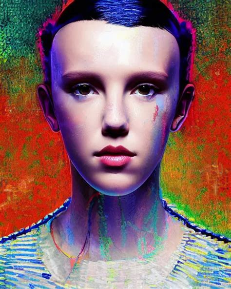 Portrait Of Cyberpunk Millie Bobby Brown By Vincent Stable Diffusion