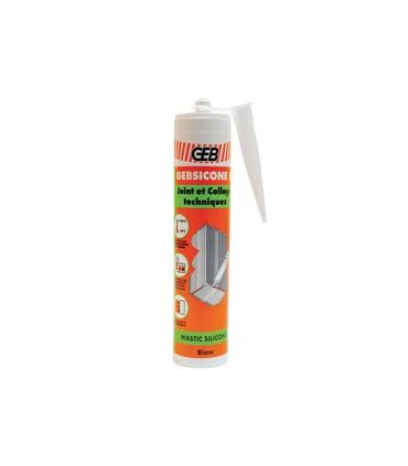 Mastic Gebsicone S Silicone Blanc Pour Cartouche Ml Geb