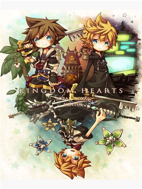 Kingdom Hearts Sora Roxas Ventus Poster For Sale By Romepleione