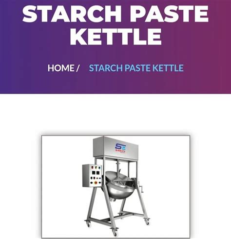 Stainless Steel Starch Paste Kettle At Rs 100000 In Vasai Virar ID