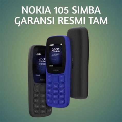 Jual Nokia 105 Garansi Resmi Tam 2022 Simba Shopee Indonesia