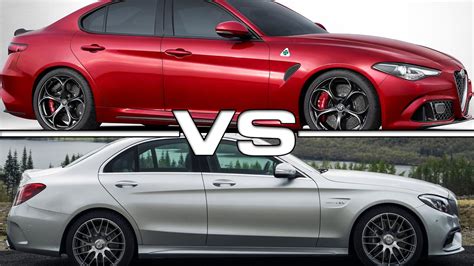 Alfa Romeo Giulia Quadrifoglio Vs Mercedes Amg C S Youtube